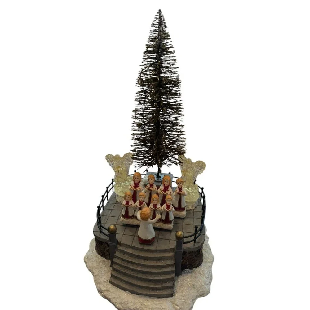 Winter Valley Animated Choir & Tree Christmas Decoration With Lights & Motion